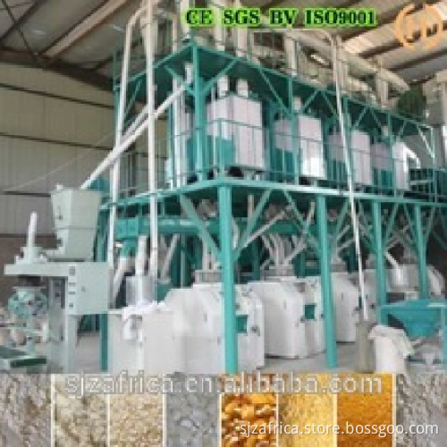 300T per 24hour maize flour milling machine